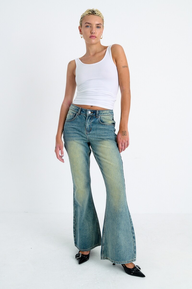 Pantalón denim Azul