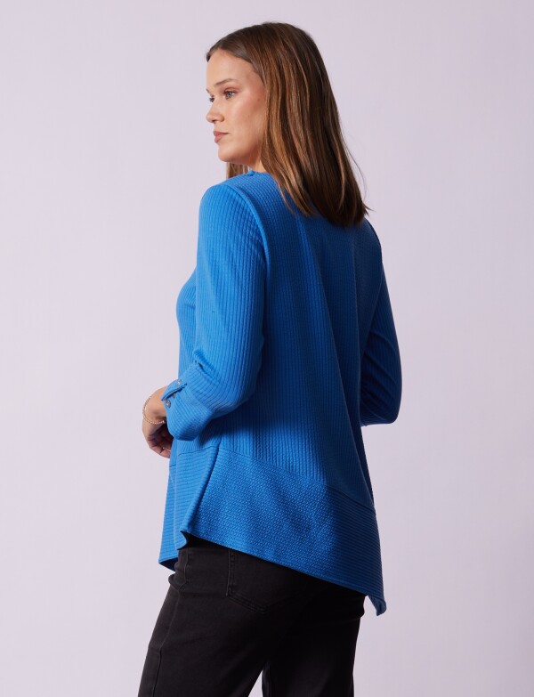 Blusa Tejida CELESTE OSCURO
