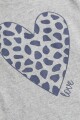 Camiseta manga larga GRIS MELANGE