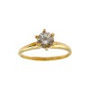 Anillo Solitario-Oro bajo-Piedra Zirconia-AN8071 conpiedra