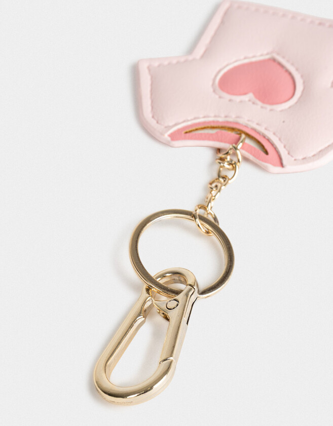 Llavero PU Llavero Y Charm De Remerita De Pu - Rosa Claro
