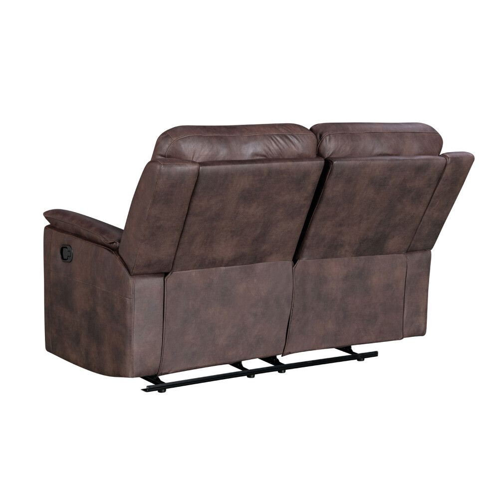 RECLINER MANUAL 2 CUERPOS TELA MARRON LAGOS CHOC.