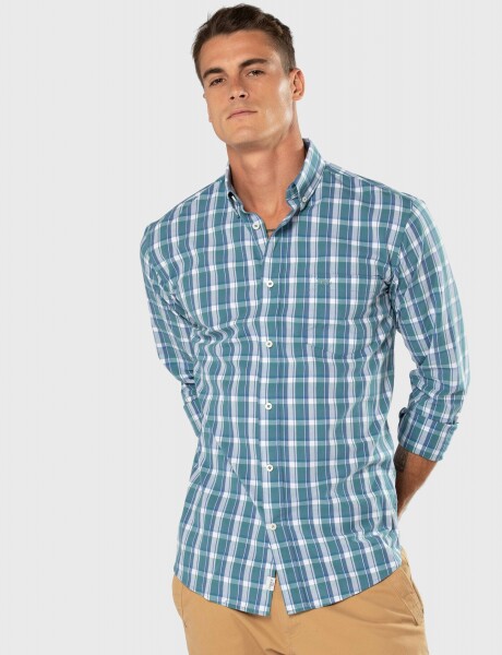 CAMISA A CUADROS Verde