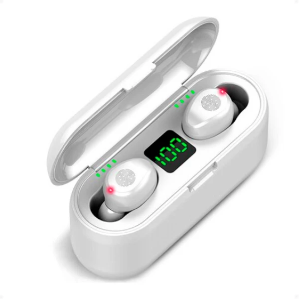 Auriculares Bluetooth In-Ear F9 Blanco Auriculares Bluetooth In-Ear F9 Blanco