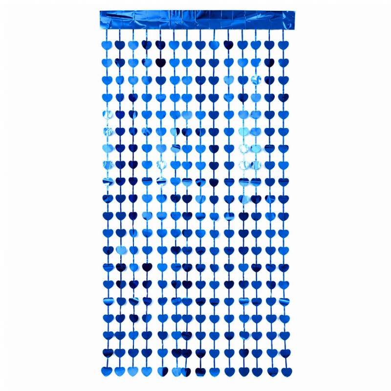 Cortina Corazón Azul