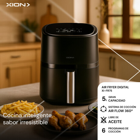 airfryer freidora sin aceite digital 5L COLOR UNICO