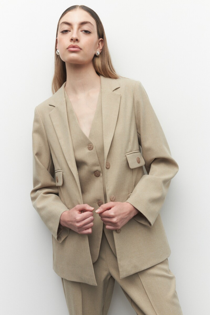 BLAZER FIONT - Beige Melange 