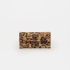 Billetera Chicago En Cuero Animal Print Negro