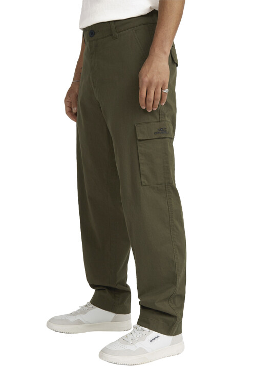 Pantalones Essentials Cargo Verde Militar