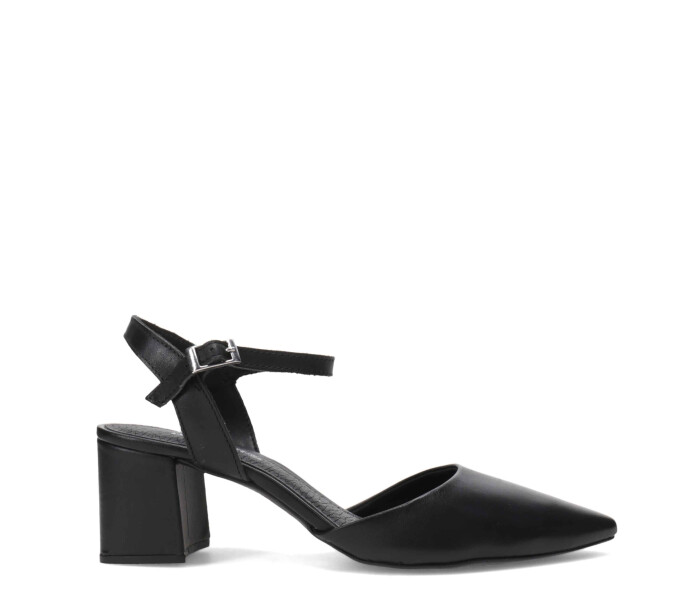 Zapato abierto con tobillera Preto