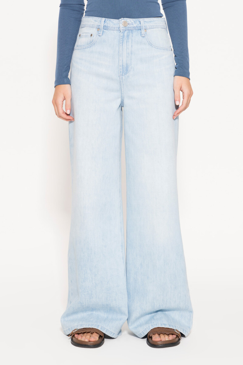 JEANS ROSES SKY Celeste