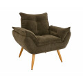 Sillón 1 cuerpo Poltrona Turin Marrón