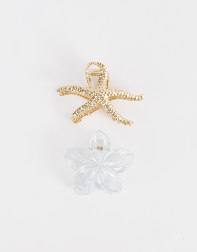 Broches Sets Hawaianas Set De Broches - Combinacion Bicolor