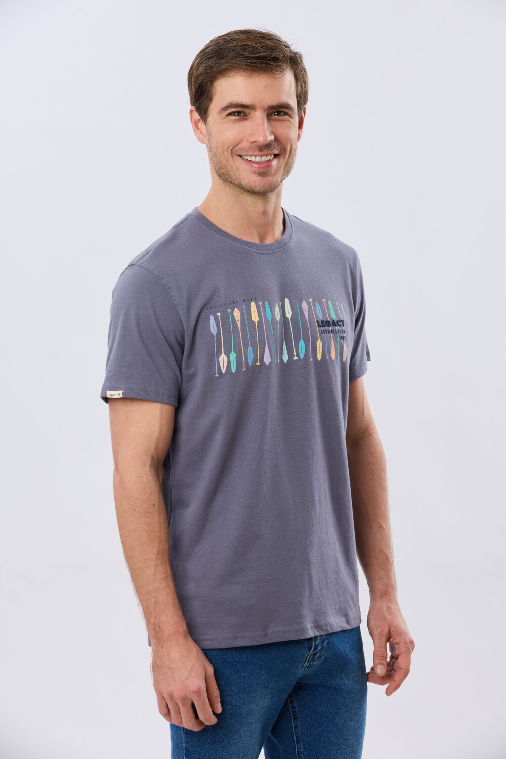 REMERA ESTAMPADA Azul