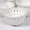 SET BOWL PLAST BLANCO 21X16CM 4PZAS Unica