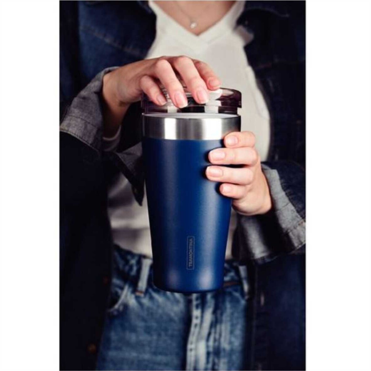 TRAMONTINA - VASO TERMICO C/T 550ML AZUL 