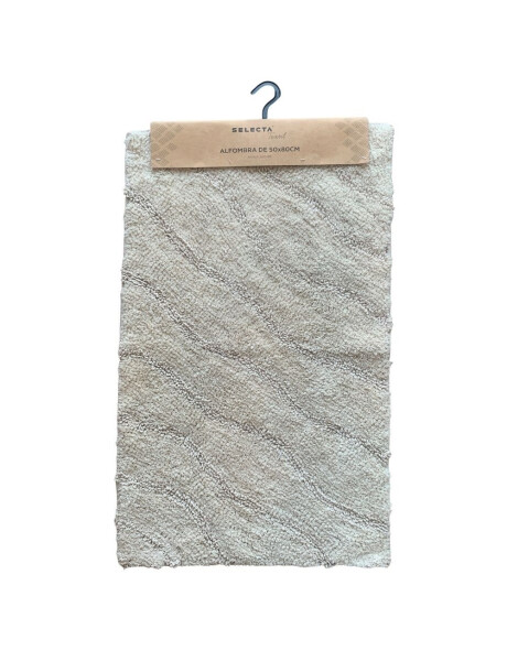 ALFOMBRA ALGODON TUFTED 50X80CM ONDAS CRUDO ALFOMBRA ALGODON TUFTED 50X80CM ONDAS CRUDO