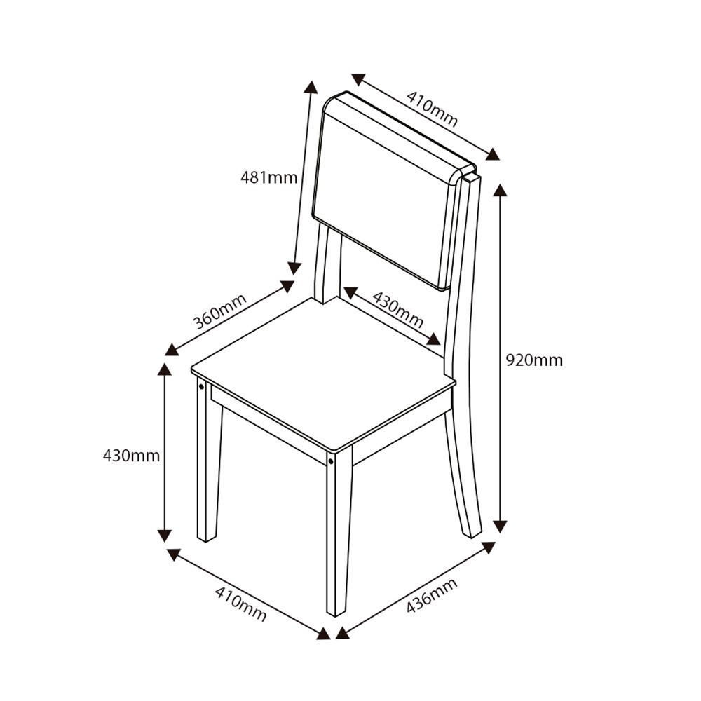 SILLA MODELO TRENTO CEDRO COLOR GRAFITE Silla Modelo Trento Cedro Color Grafite