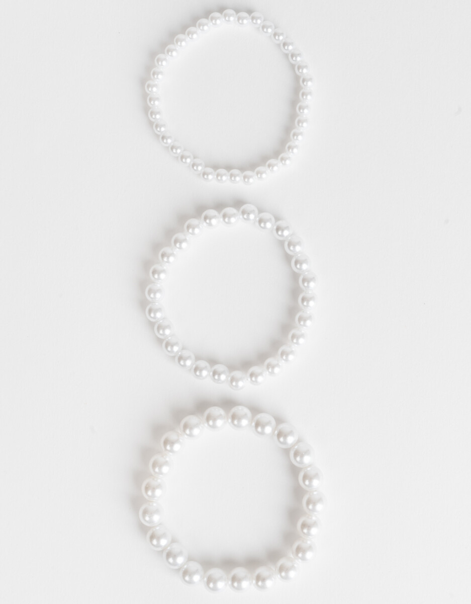 Sets De Pulseras Con Perlas 