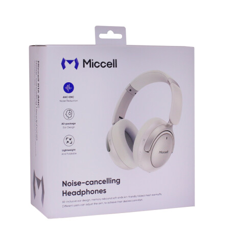 VINCHA AURICULAR MICCELL VQ-B16 BLUETOOTH BEIGE