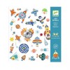 Set de 160 stickers El espacio