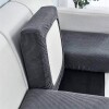 Funda para almohadón de sillón gris