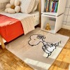 Alfombra rectangular Snoopy 100 x 80 Alfombra Rectangular Snoopy 100 X 80