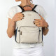 Mochila Spiru Combinada Beige con whisky