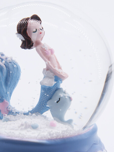 BOLA DE NIEVE SIRENA VIOLETA