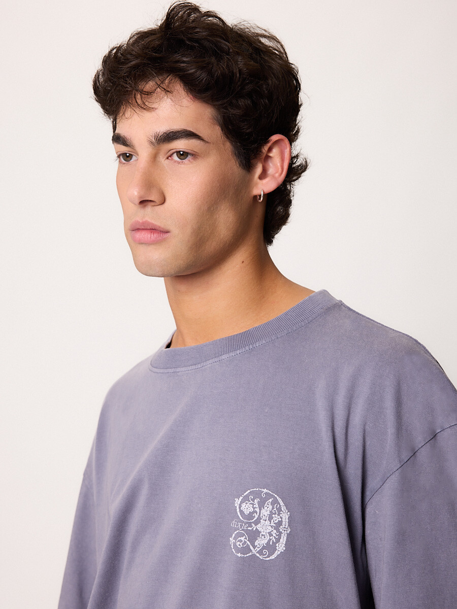 T-SHIRT M/C DECRUZ DIXIE Azul Piedra