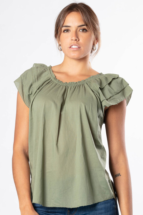 BLUSA MUNITA INDIA OT Verde Claro