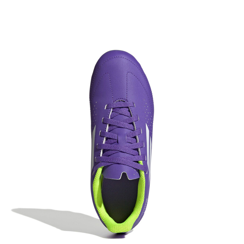 Championes de Niños Adidas Futbol 11 III FxG Púrpura - Blanco - Amarillo Limon