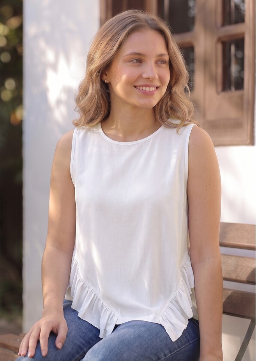 Blusa Casual. - NATURAL 