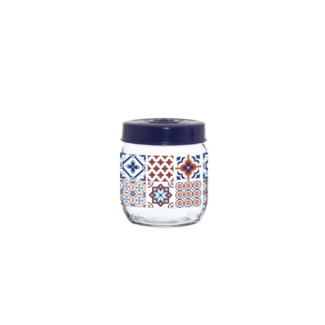 FRASCO HEREVIN VIDRIO 425ML LINEA MOSAICO FRASCO HEREVIN VIDRIO 425ML LINEA MOSAICO