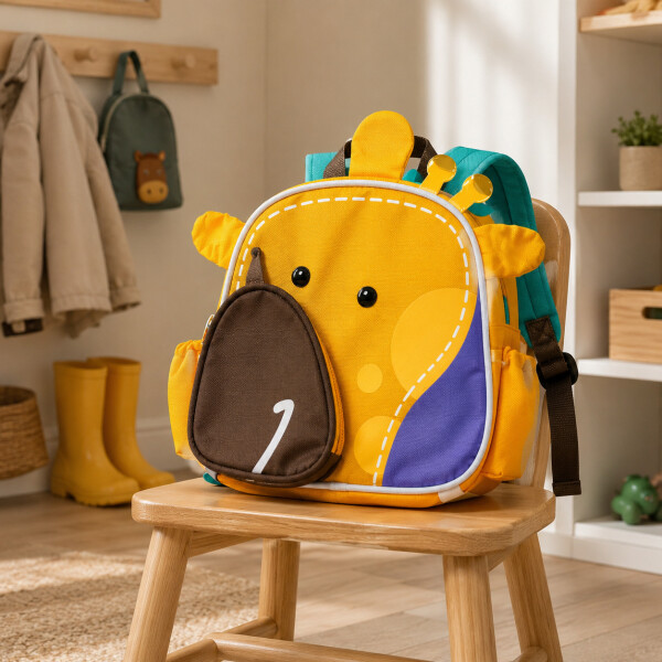 Mochila Infantil Térmica Marcus & Marcus Para Comida Naranja 1