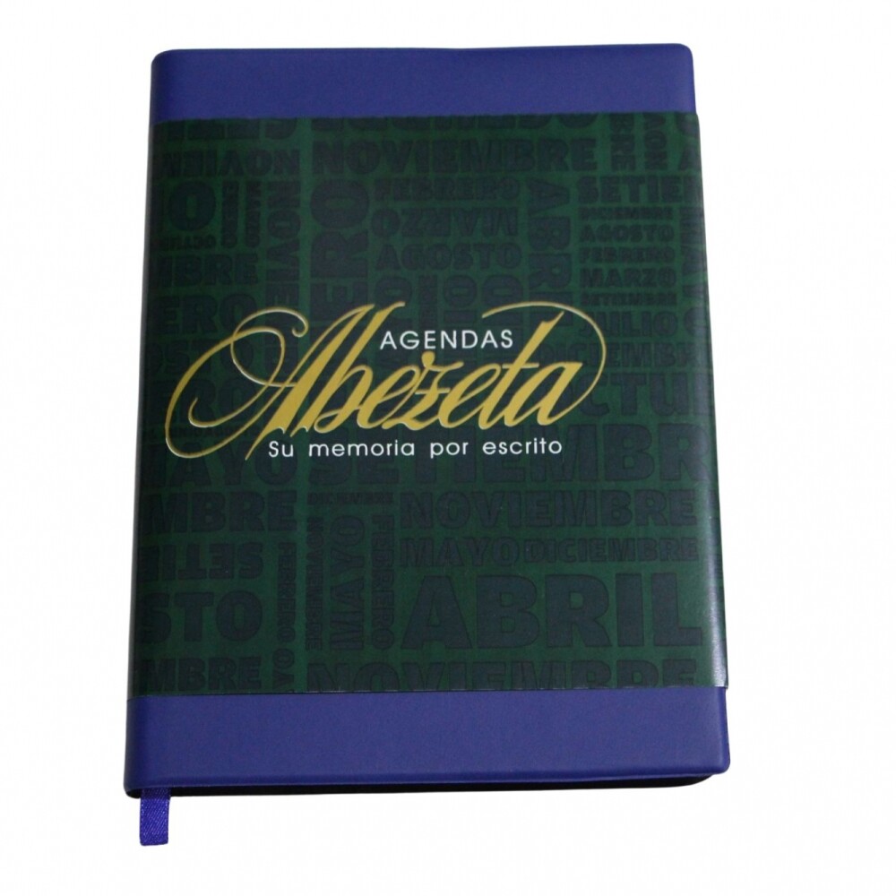 AGENDA ABEZETA 211 CLASICA MEDIUM TAPA FUNDA SEMANA A LA VISTA COLOR AZUL