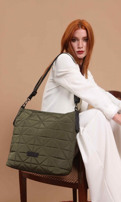 CARTERA ZINNIA VERDE MILITAR