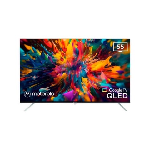 SMART TV 55" FULL HD 4K MOTOROLA CON GOOGLE TV Negro