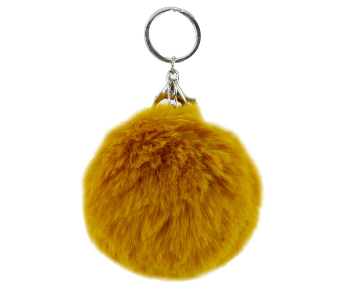 Llavero de Mujer Miss Carol en simil piel Amarillo Mostaza