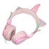 Auriculares Unicornio Cableado Gt Arcoiris Infantil Niños Color Variante Rosado