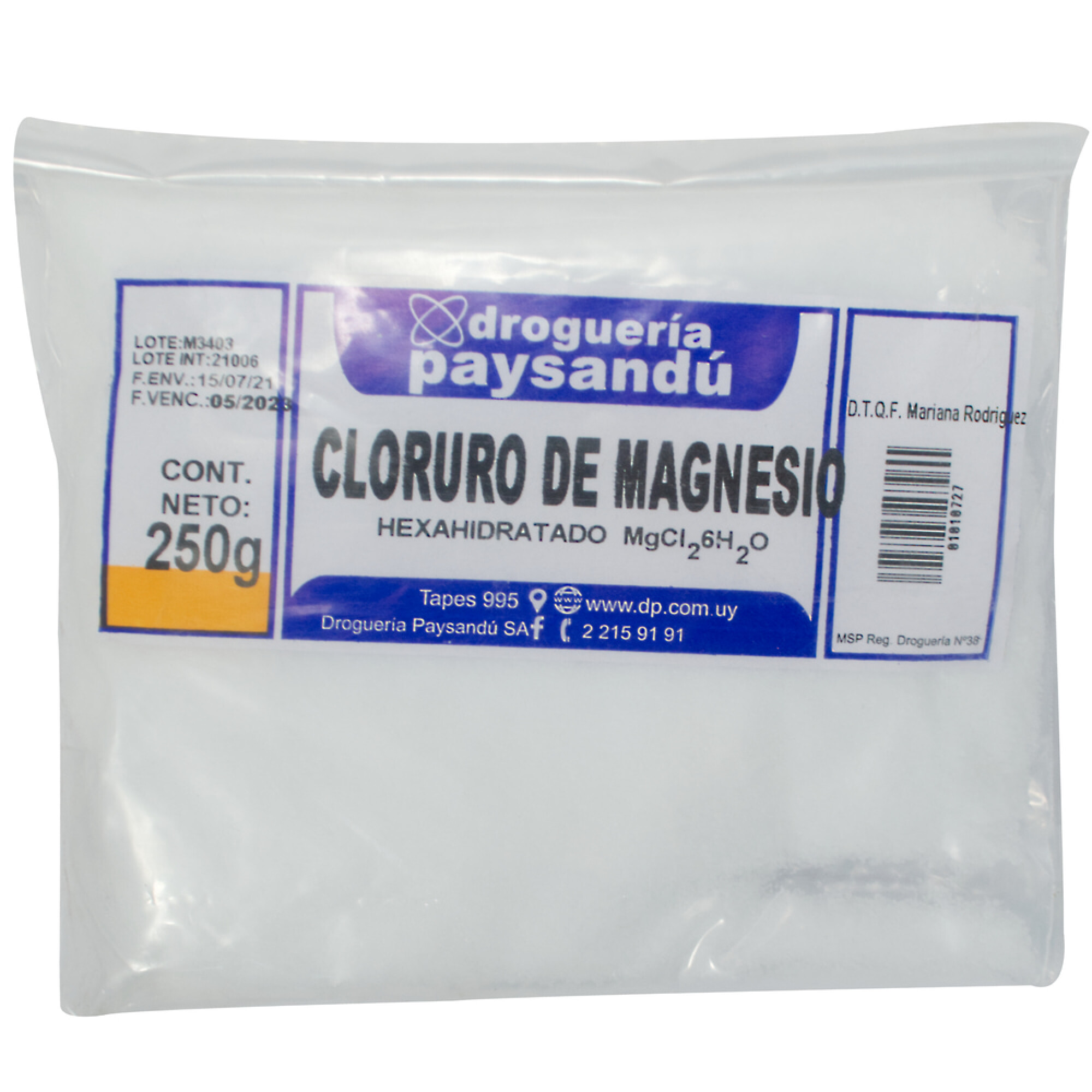 Carbonato de Magnesio Puro