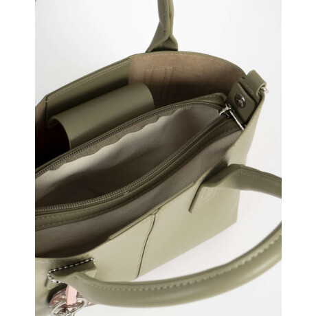 Cartera City Con Charm Verde Medio