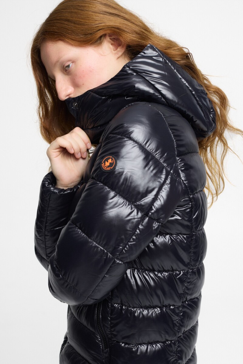 HOODED COAT MARJORIE Negro