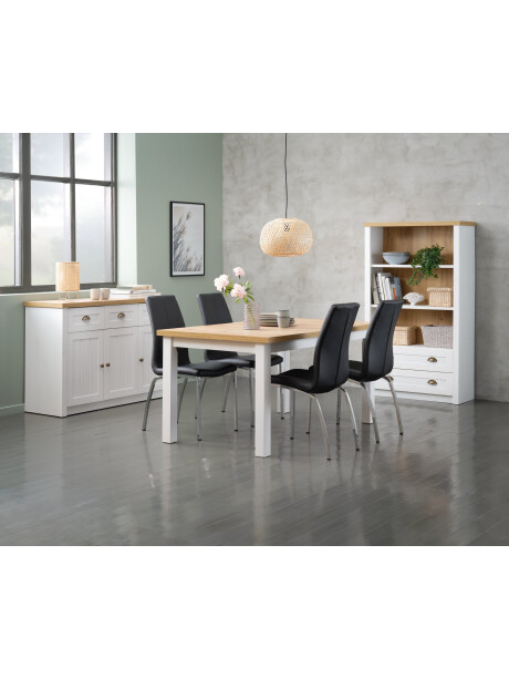 Silla de comedor HAVNDAL negro/cromo Silla de comedor HAVNDAL negro/cromo