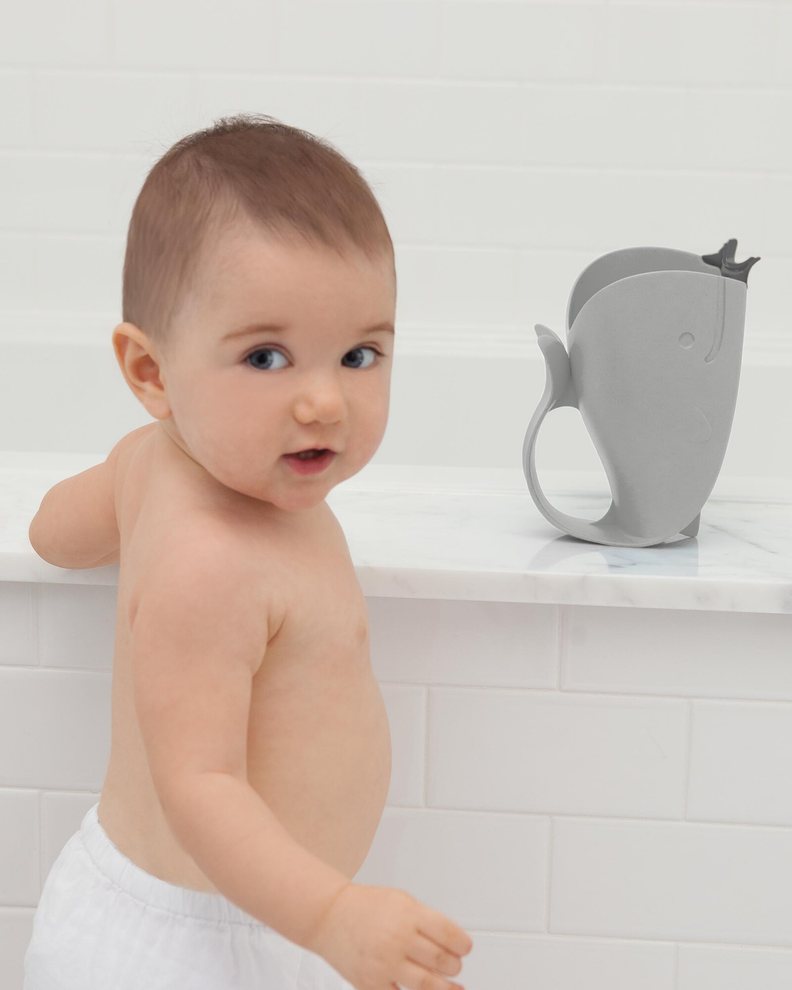 Jarra para enjuague de baño, gris Jarra para enjuague de baño, gris