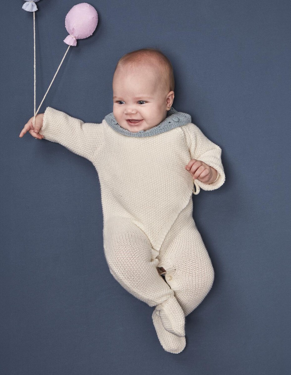 Pelele De Punte De Arroz - Blanco Roto 