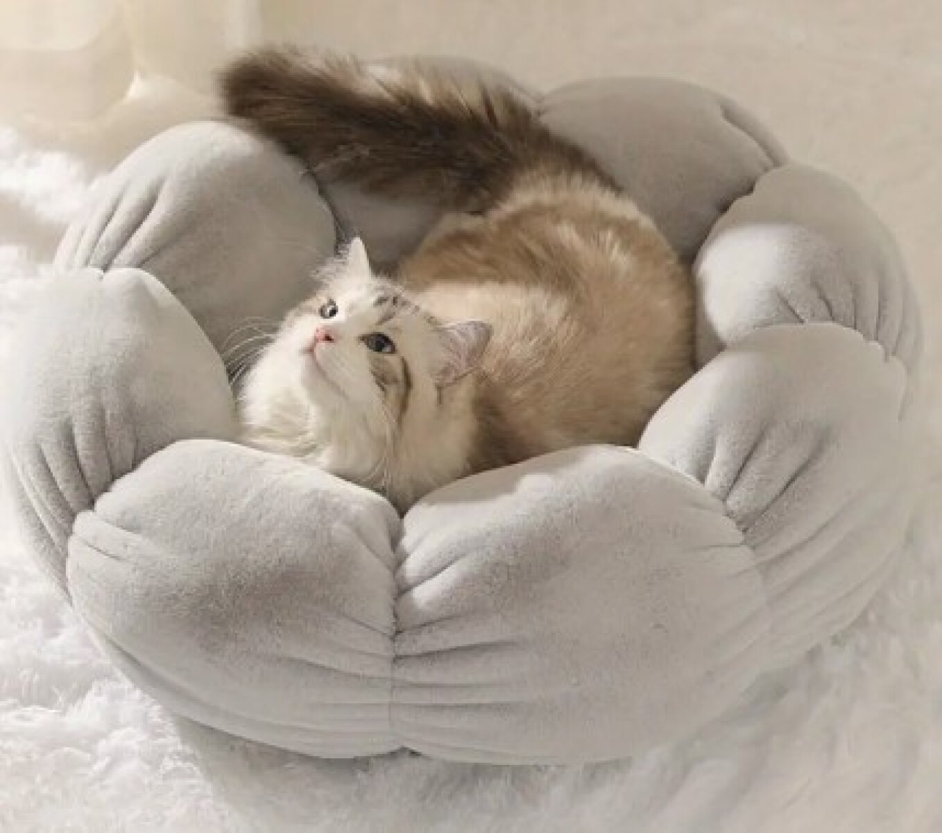 Cama Flor - Gris 