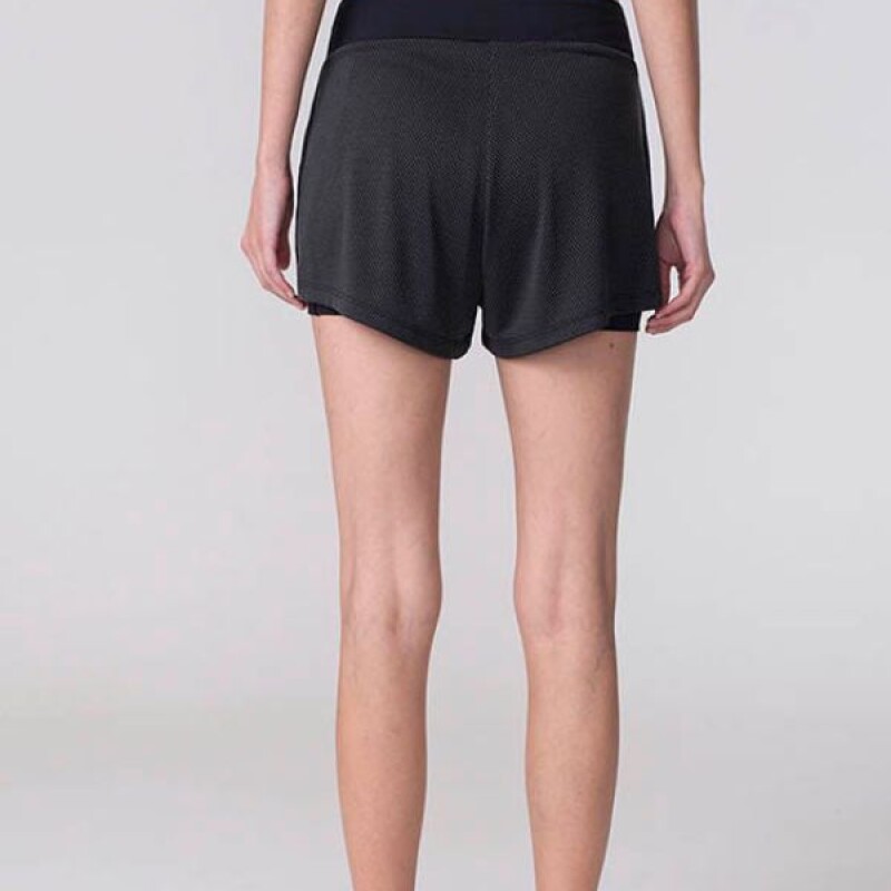 Short deportivo para mujer FILA Duplo ComforTech Negro/blanco