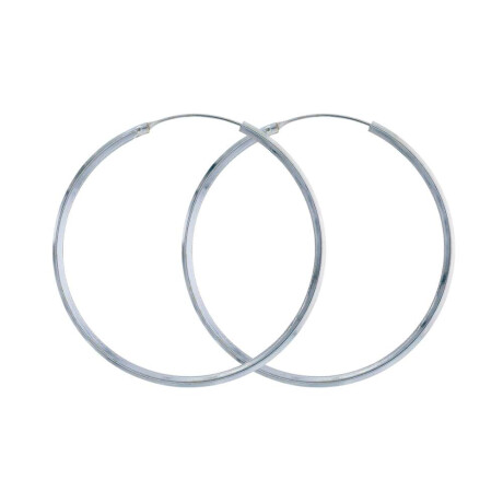 Aros de Plata 925 5cm de Diámetro
