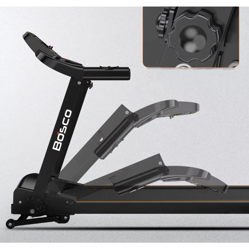 Caminadora Eléctrica Plegable Motor Dc De 2.0 Hp Negro
